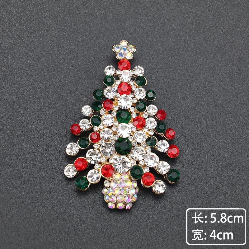 Christmas Brooch High-End Dripping Snowflake Bell Alloy Brooch Pin Accessories Christmas Brooch