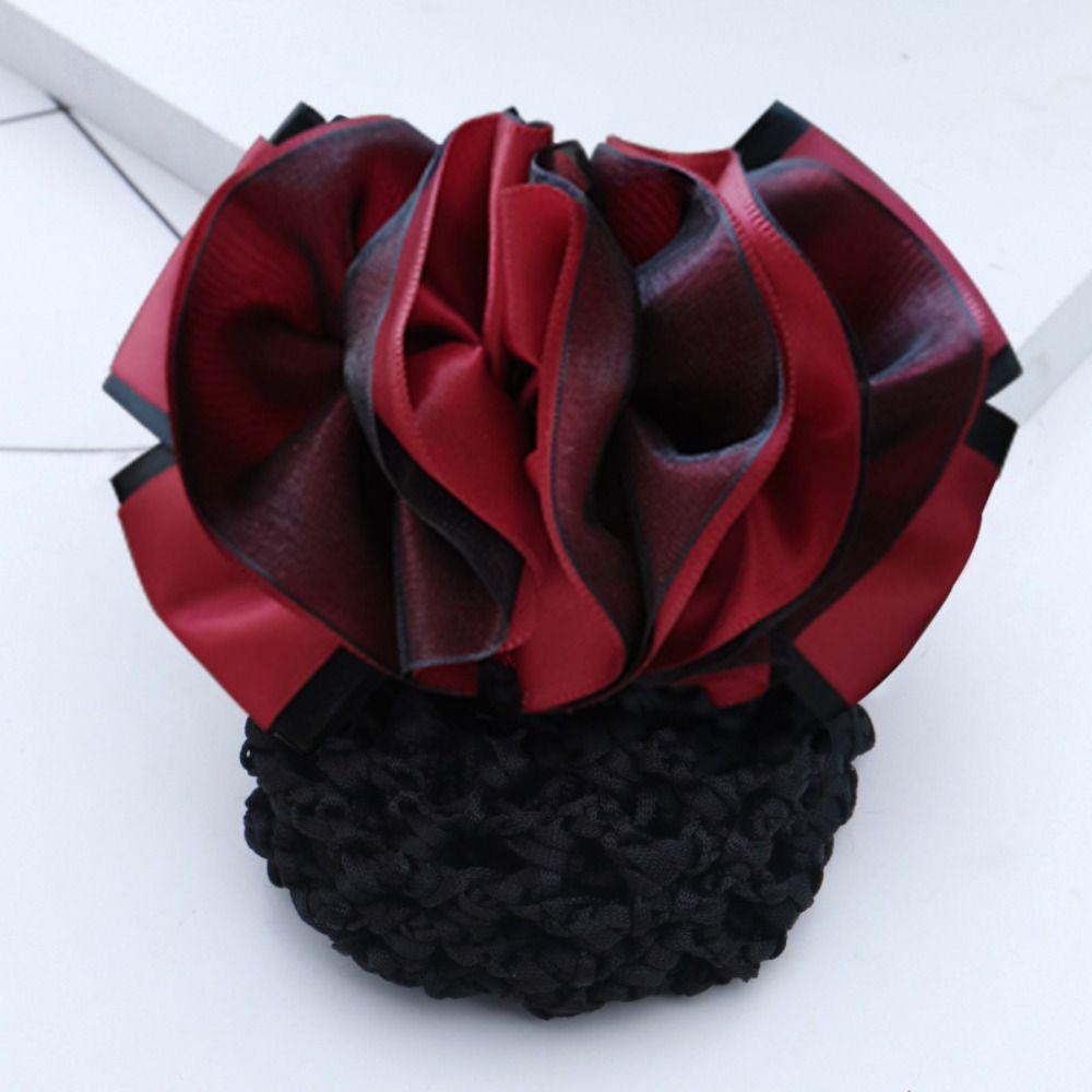 Spring Clip Ballet Hair Net Korean Style Crochet Hair Bun Cover New Hair Accessories For Work