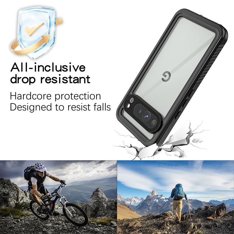 IP68 Waterproof Case For Google Pixel 9 Pro XL 9A Pixel 8 7A 6 Diving Swim Outdoor Sports Full Cover Military Grade Anti Fall