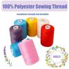 49 Colors Sewing Thread Set No. 60 1000 Yards Roll Large Capacity Can Be Used a Lot For Ordinary Ground Thread for Home Sewing Machines Hand Sewing
