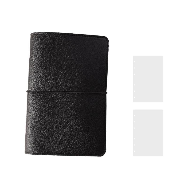 Modernes quadratisches Fotoalbum aus echtem Leder mit transparenten Schutzhüllen 100 Fächer Kapazität Scrapbook