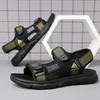 Fashion Summer Breathable Mens Leather Sandals Trending Soft Sole Sandals Comfort Thick Soled Man Leather Sandals for Boy Trend Designer
