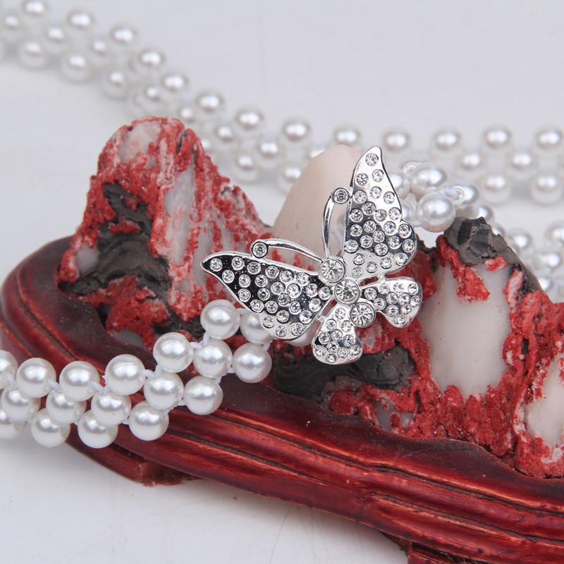 Rhinestone Pearl Waist Chain Women'S Elastic Waist Seal Women'S Decoration Elastic Woven Belt Dress Decoration