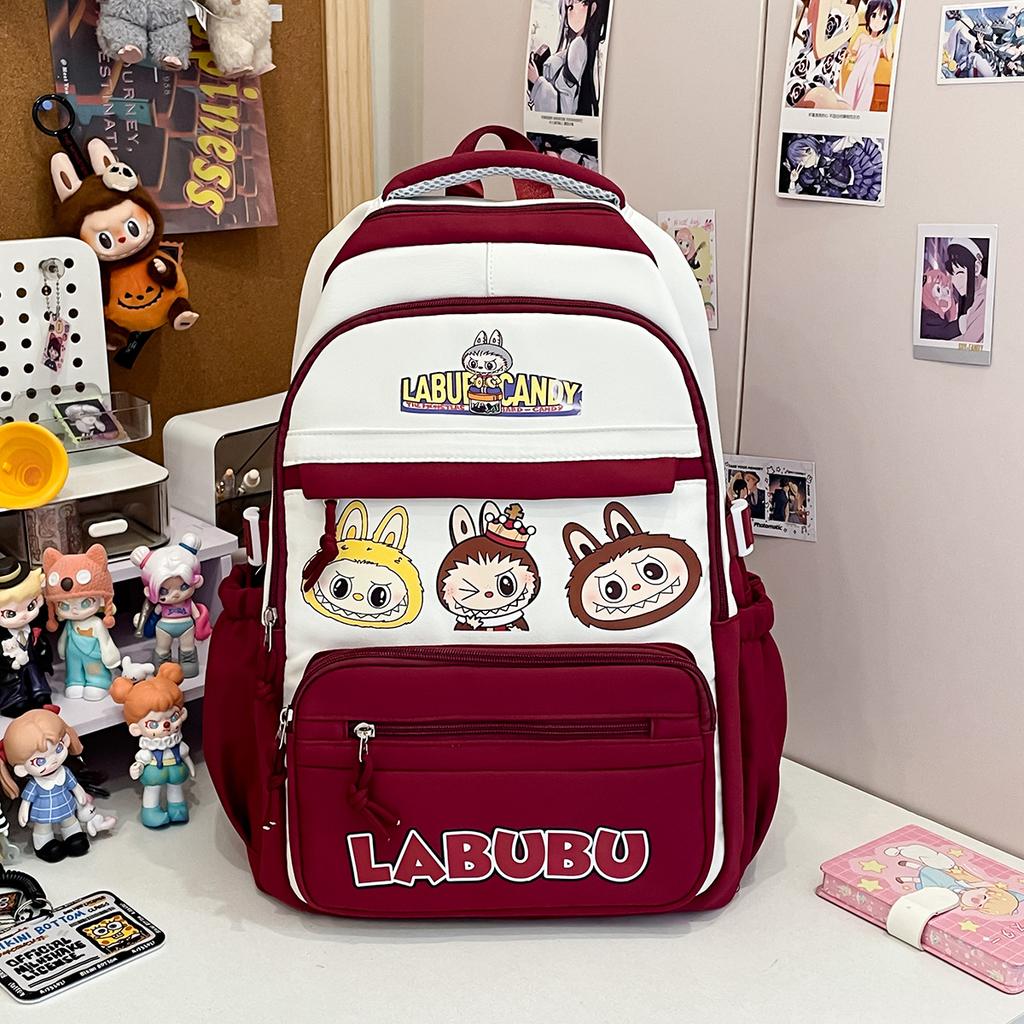 School Bag New Girls Backpack Large Capacity Lightweight Versatile Large Capacity Backpack Junior High School Students