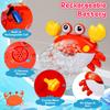 JoiTale Baby Bath Toys, Rechargeable Bath Bubble Machine with 12 Songs, Automatic Crab Bubble Maker Bath Toy for Toddler, Sensory Shower Toy for 1-6