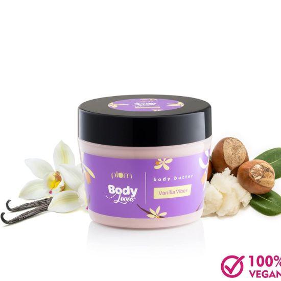 Plum BodyLovin' Vanilla Vibes Masło do ciała | Intensywne nawilżenie | Nietłusty | Krem do ciała o ciepłym zapachu wanilii (200 gramów)