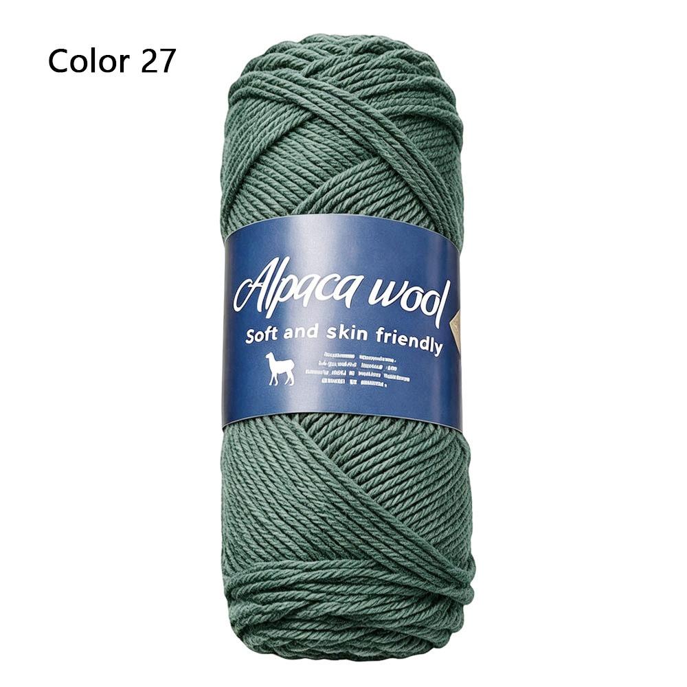1Roll Handicraft Alpaca Wool Yarn Soft Warm Coarse Yarn DIY 100g Knitting Crocheting Yarn