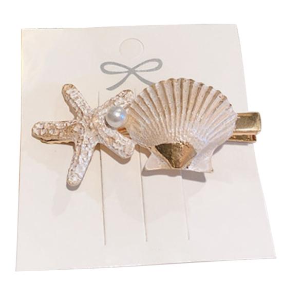 Sweet Starfish Shell Imitation Hair Grip Clip Hairpin Snap Girl Beach Barrette