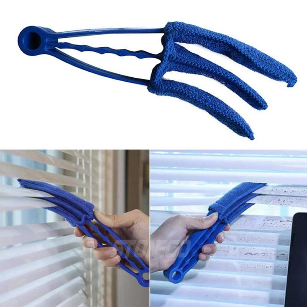 Microfiber Venetian Blind Duster Window AC Car Vent Cleaner Dust Removal Brush Home Cleaning Tool