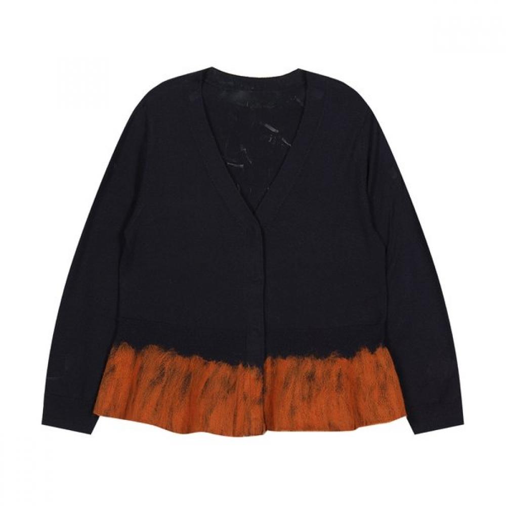 Son Jung Wan Color Block V Neck Cardigan Zkn616104