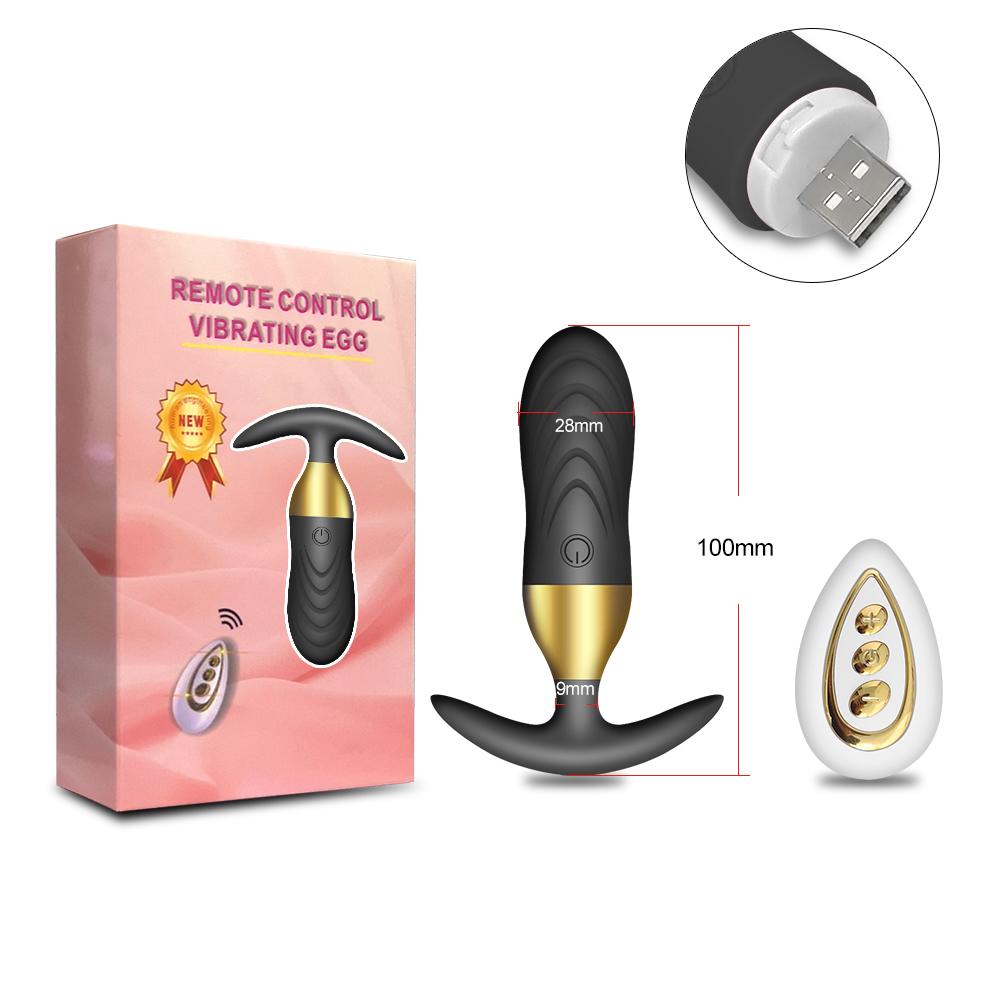 Wireless Remote Control Anal Plug Bullet Vibrator Silicone Butt Plug Prostate Massager Sex Toys For Adults Men Women Gay