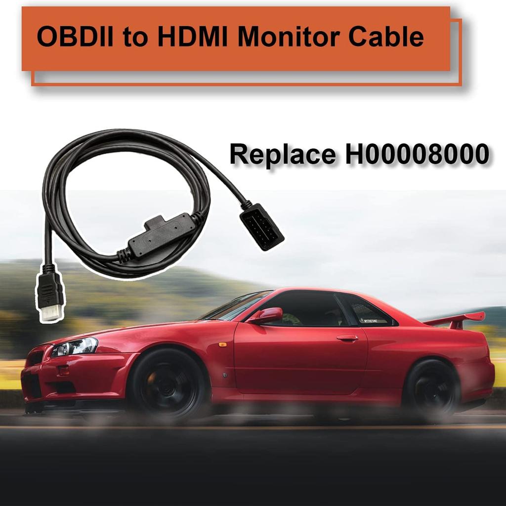 Comprehensive Vehicle Monitoring Maintenance Services with H00008000 Interface Cable OBDII to HDMI Display CS2 CTS2 CTS3