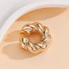 1Pcs Vintage Gold Color Round C Shape Clip Earrings for Women Punk Metal Geometric Without Piercing Cartilage Ear Cuff Jewelry