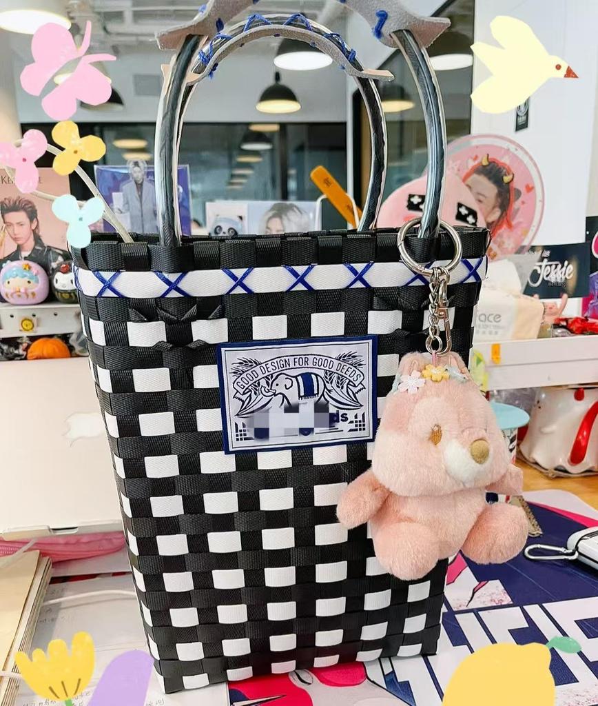 Elegante 2025 Thailändische Handgefertigte Geflochtene Körbe: Strandtasche