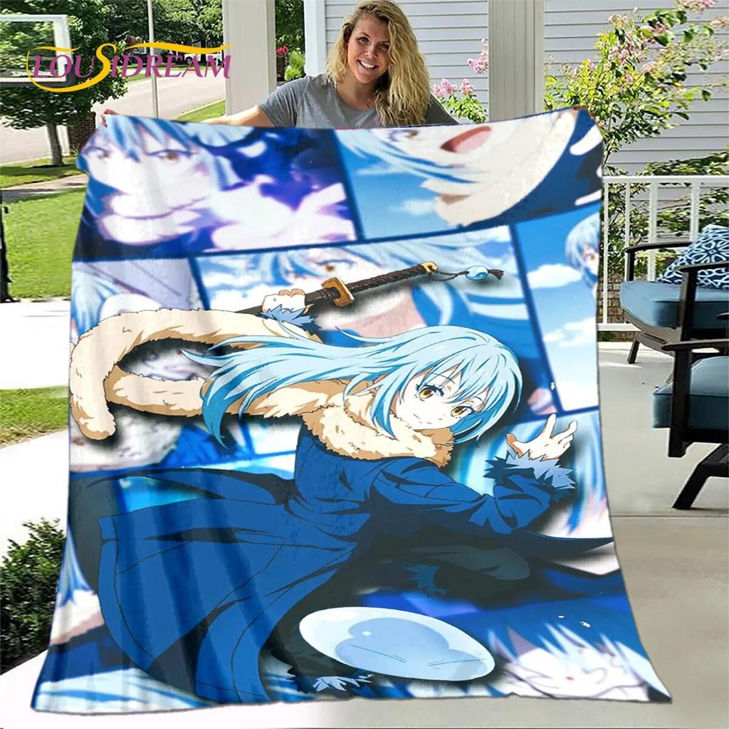I Got Reincarnated As A Slime Anime Soft Plush Blanket,Flannel Blanket Throw Blanket for Living Room Bedroom Sofa Picnic Cover