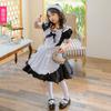 Children's Alice in Wonderland Black Maid Costume Lolita Dress Halloween Girls Stage Performance Outfit