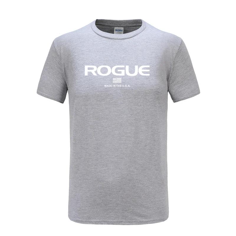 Rogue Fitness Custom Print T-Shirt for Casual Crew Neck Short-Sleeve Fashion Summer T-Shirts Tops Regular and Oversize Te