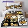 Bendy Pattern Bedding Quilt Set Quilt Cover Pillowcase Home Decoration Gift (1 * duvet cover + 2 * pillowcase, without core)