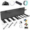 Effective Double Level Fitness Accessories Shelf With 8 Hook 2 Support for Exercise Gear Organization