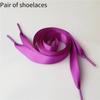 Ribbon Polyester Double Satin Wide Flat Shoelace Candy Color Fashion Various