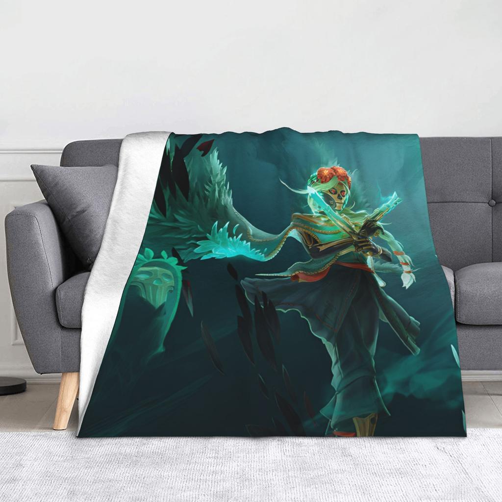 Dota Game Knitted Blanket  Fuzzy Throw Blanket Bed Sofa Decoration Ultra-Soft Warm Bedspreads