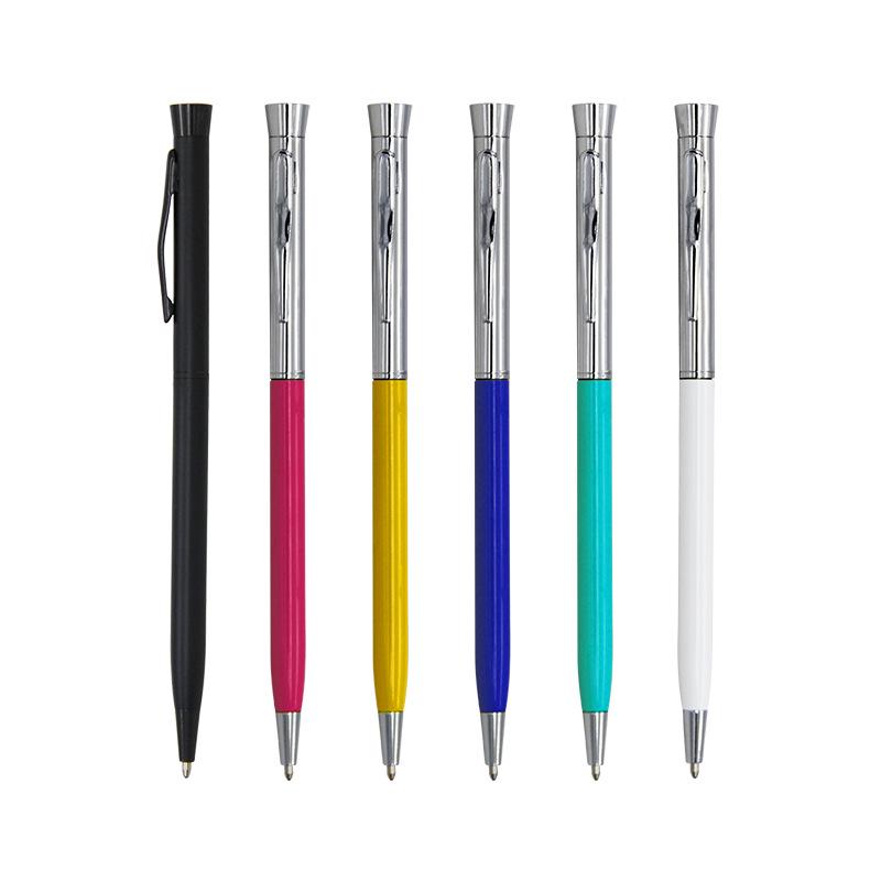 Luxury Metal Ballpoint Pen with Custom Logo for Hotel Promotions and Business Gifts