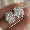 Xiaomi 925 Sterling Silver Vintage Earrings For Women Trendy Simple Gold Flower Pearl Earring Jewelry Prevent Allergy Party Accessories
