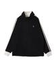 WEGO Unisex US POLO Jersey Outerwear for Cold and Korean Loose and Size Black Men's Fleece, Custom-Made Half-Zip Pullover, Golf, Weather, Fall,
