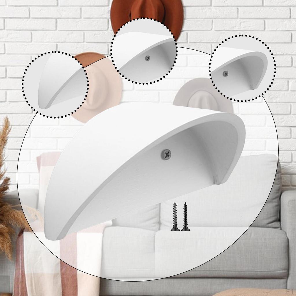 Cowboy Hat Rack Baseball Cap Organizer Multifunction Wall Mount with Screws Storage Display