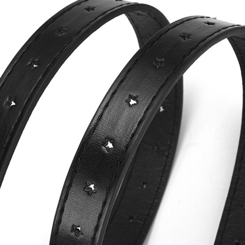 Temperament Women Jeans Waist Belts with Alloy Star Buckle Ladies Waistband