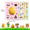 6 Photos/package Thanksgiving Autumn Harvest Festival Stickers Potato Turkey Puzzle Stickers Face Change
