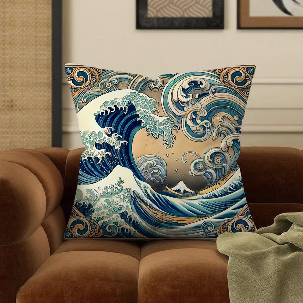 Kissenbezug im BuntglasstilGeeignet für Sofa, Auto, Schlafzimmer, dekorativer Kissenbezug