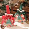 2026 Creative Handheld Canvas Apple Bag with Bow Christmas Gift Bag Christmas Eve Apple Gift Box Christmas Gift LIJIAO