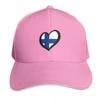 Eurovisionstyle Heart  Finland Baseball Cap Luxury Unisex Cap Rugby Golf Cap Snapback For Girls Unisexs