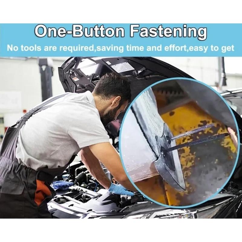 Reusable 90mm Automotive Grade Cord Management Clips Fastening Clamps Design Prevents Unraveling During Harsh Conditions