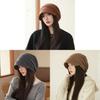 Casual Womens Foldable Knit Beanie With Breathable Polyester For Fall And Winter