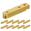 12Pcs Zinc Alloy 90 Degree Hinges for Wooden Box Chest Small Decorative Jewelry Box Cabinet Hardware Miniature Furniture Hinges