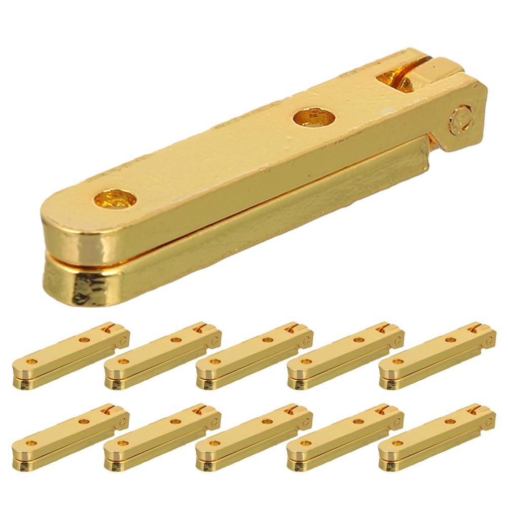 12Pcs Zinc Alloy 90 Degree Hinges for Wooden Box Chest Small Decorative Jewelry Box Cabinet Hardware Miniature Furniture Hinges