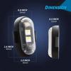 Light Up the Night RGB LED Aircraft Strobe Lights for Motorcycles,Airplanes & Helicopters,Car. Control Color Easy, Recharg