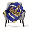 Home Royal Crown Design Fashion Blanket Used For Home Decor Gift Giving Birthday Presents Graduation Gifts Soft And Warm Suitable For Chair Office