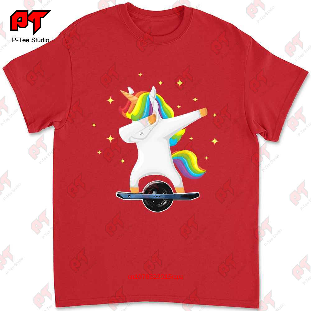 Skating Dabbing Unicorn On Onewheel Tshirt KJ61 S