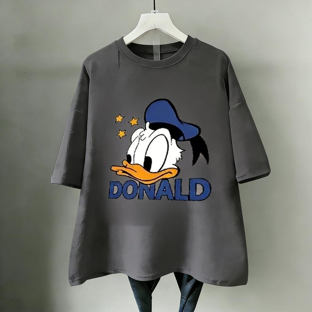 Disney Donald Duck Tričko Dámské Pánské Krátký Rukáv Bavlna 2026 Léto Y2k Vintage Kreslený Grafický Tričko Ležérní Streetwear Vrcholy