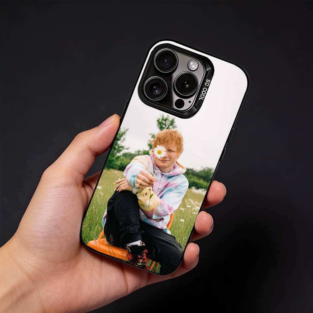 Singer E-Ed S-Sheeran Phone Case For iPhone17, 16,15,14,13,12 Pro Max Black Candy Matte Shockproof Cover