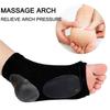 1Pair 2 In 1 Arch Support Sleeve with Cushioned Soft Elastic Gel Pad for Plantar Fasciitis Heel Spurs Flat Foot Pain