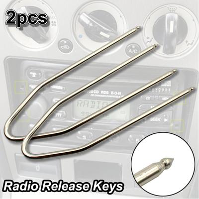 2 stücke Für Ford Peugeot Fiat Renault Radio Stereo CD Entfernung Release Tool Extractor Schlüssel Auto Kopf Einheiten Werkzeuge Zubehör