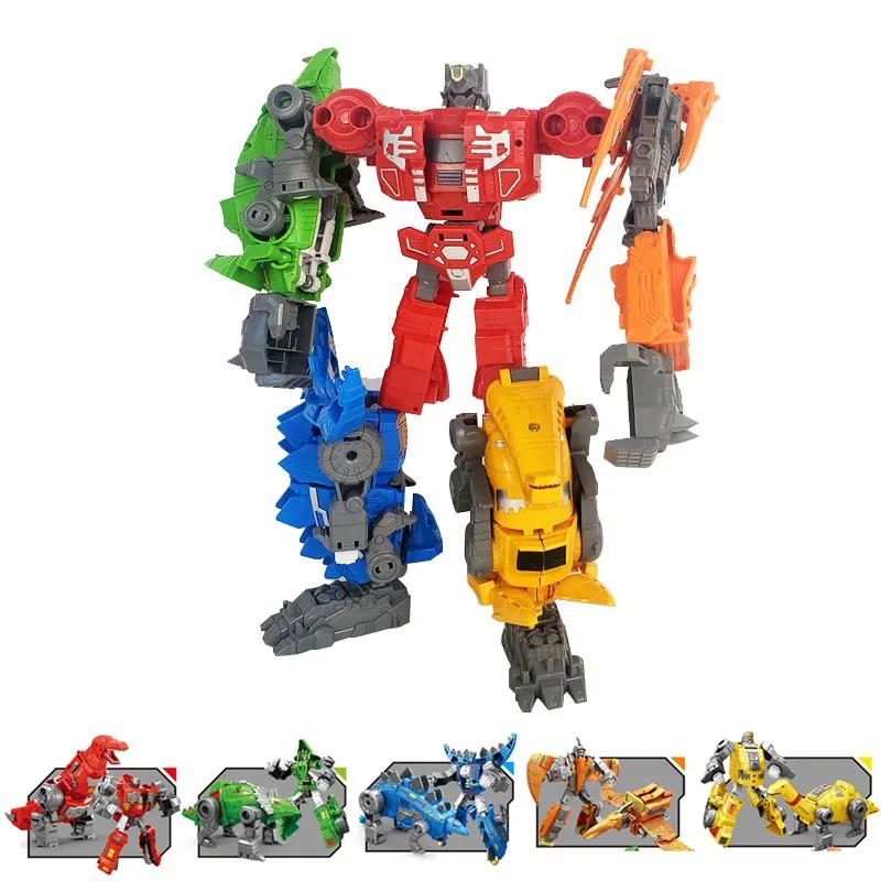 Creative Transformation Robot Mecha Dinosaur Tyrannosaurus Rex Changeable Action Figure Children's Toys