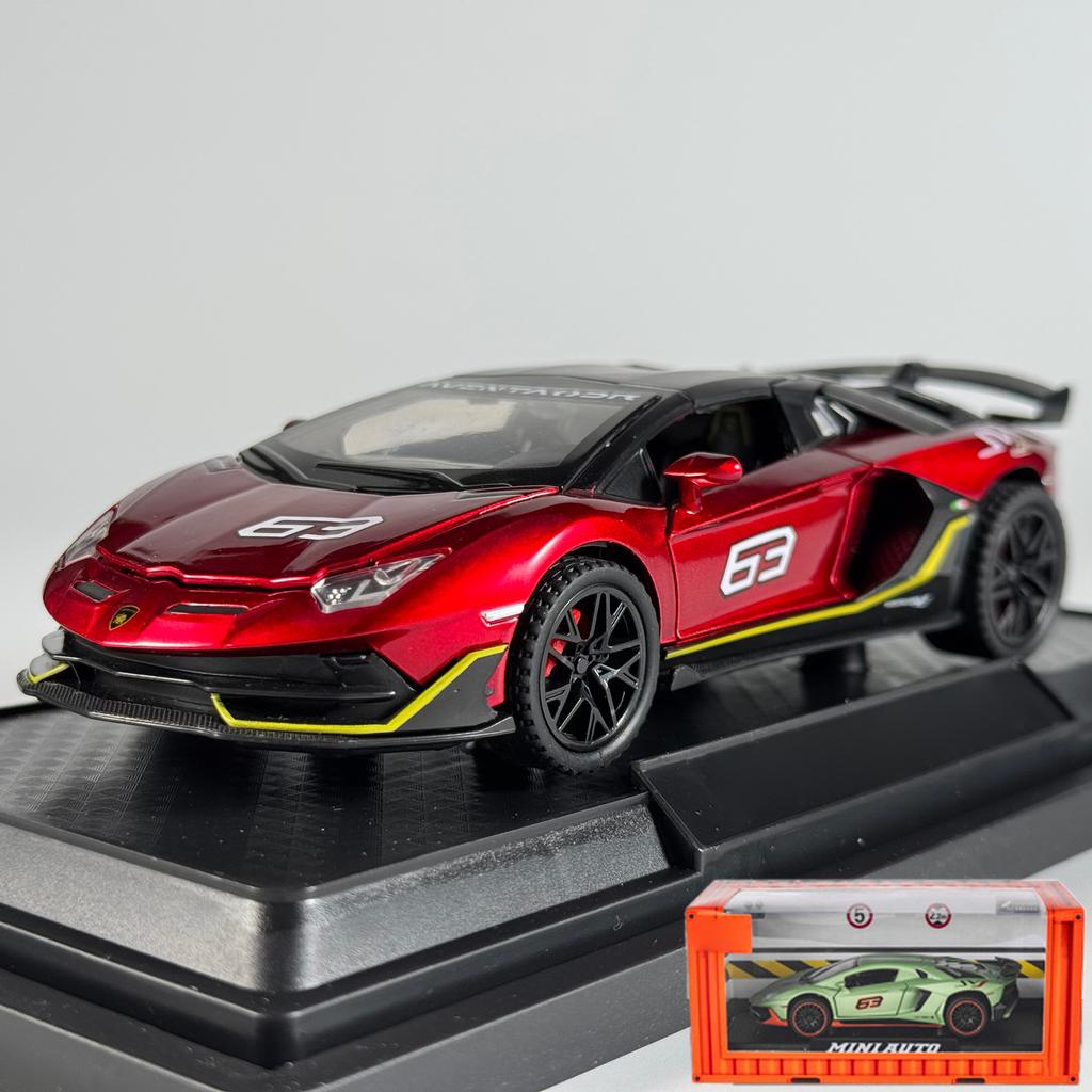 1:32 Aventador SVJ 63 Removable Version Super Sports Car Alloy Diecast Model Car Home Trendy Toys Ornaments Christmas Gifts Kids