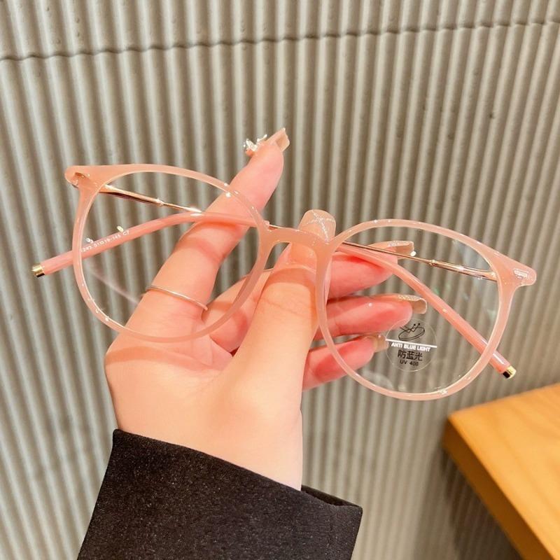 Ultra Light TR90 Square Anti Blue Light Glasses for Women Men Korean Version Trendy Anti Radiation Eyeglasses