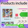 3Pcs Special Shaped Animal Flower Christmas Diamond Bookmark Art Project Diamond Painting Bookmark Making Kit for Reading Lover