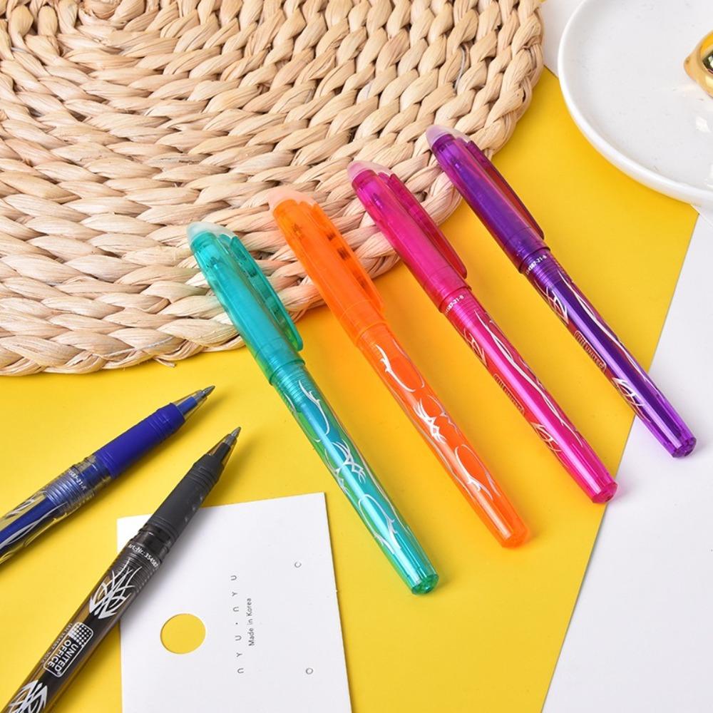 8/12pcs 0.7mm Gel Pen Set Erasable Ballpoint Pen Student Signature Pens  School Office Supplies